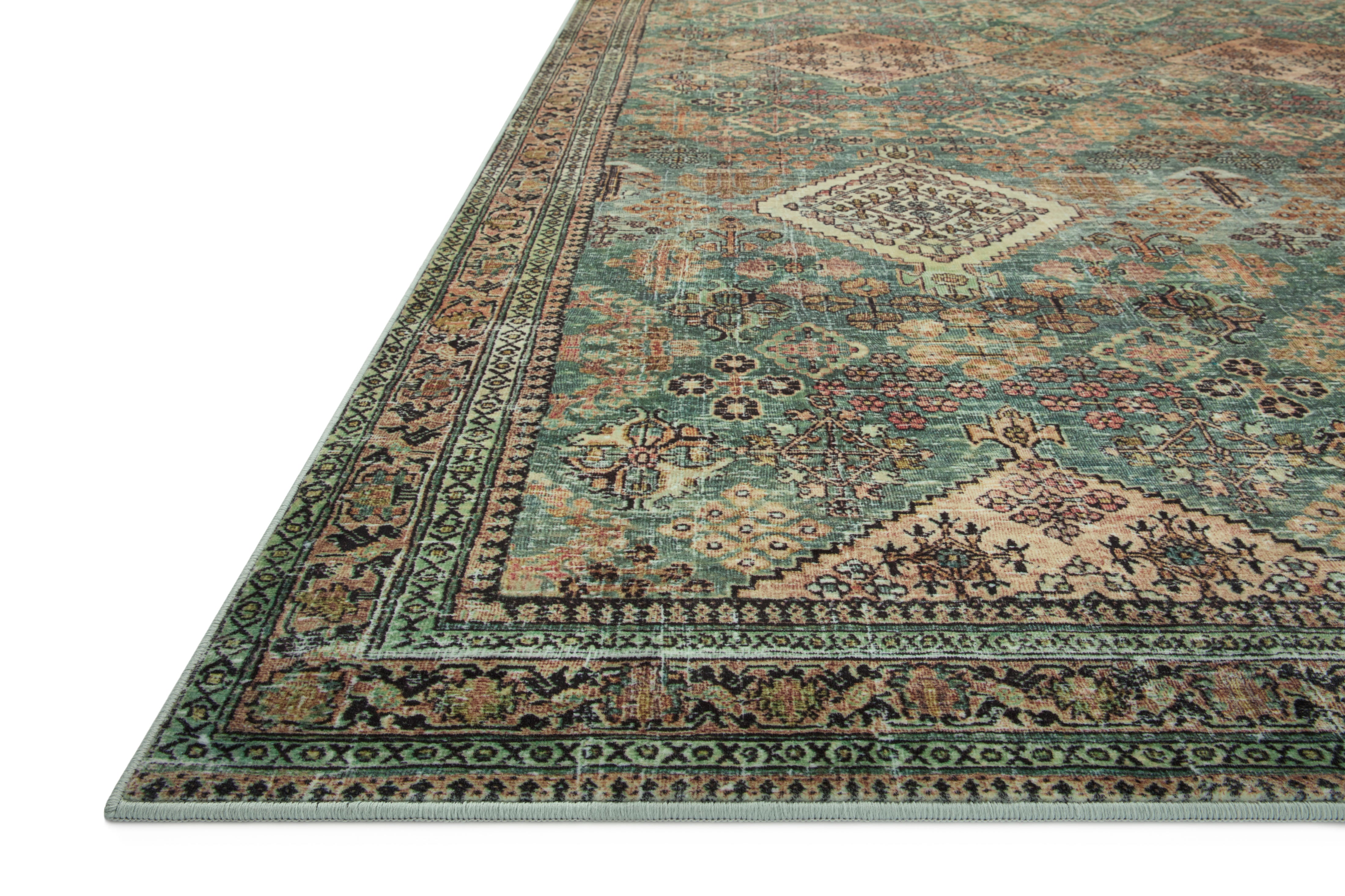 Joanna Gaines x Loloi Sinclair Turquoise / Multi Rug RUGS - synthetic Loloi