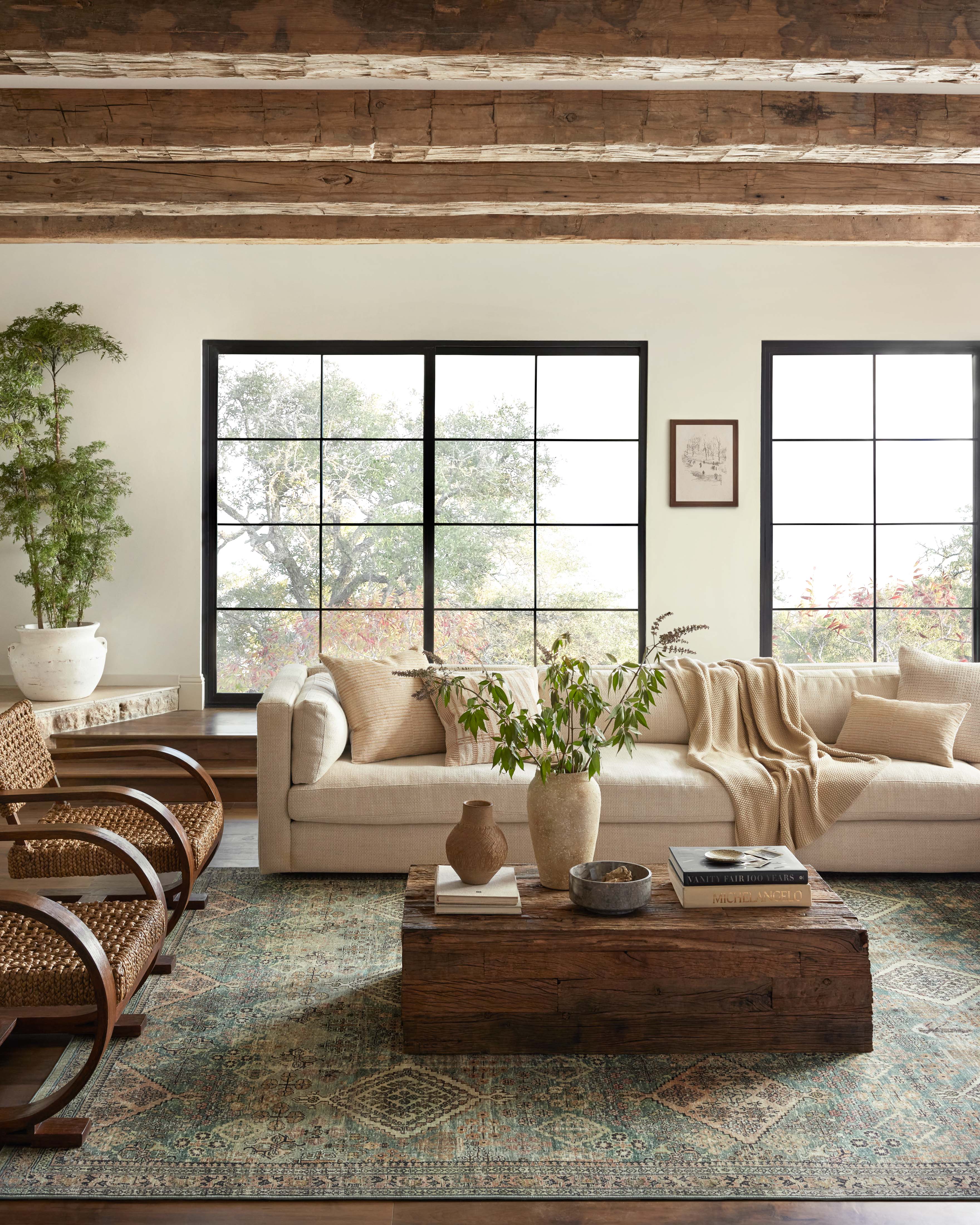 Joanna Gaines x Loloi Sinclair Turquoise / Multi Rug RUGS - synthetic Loloi