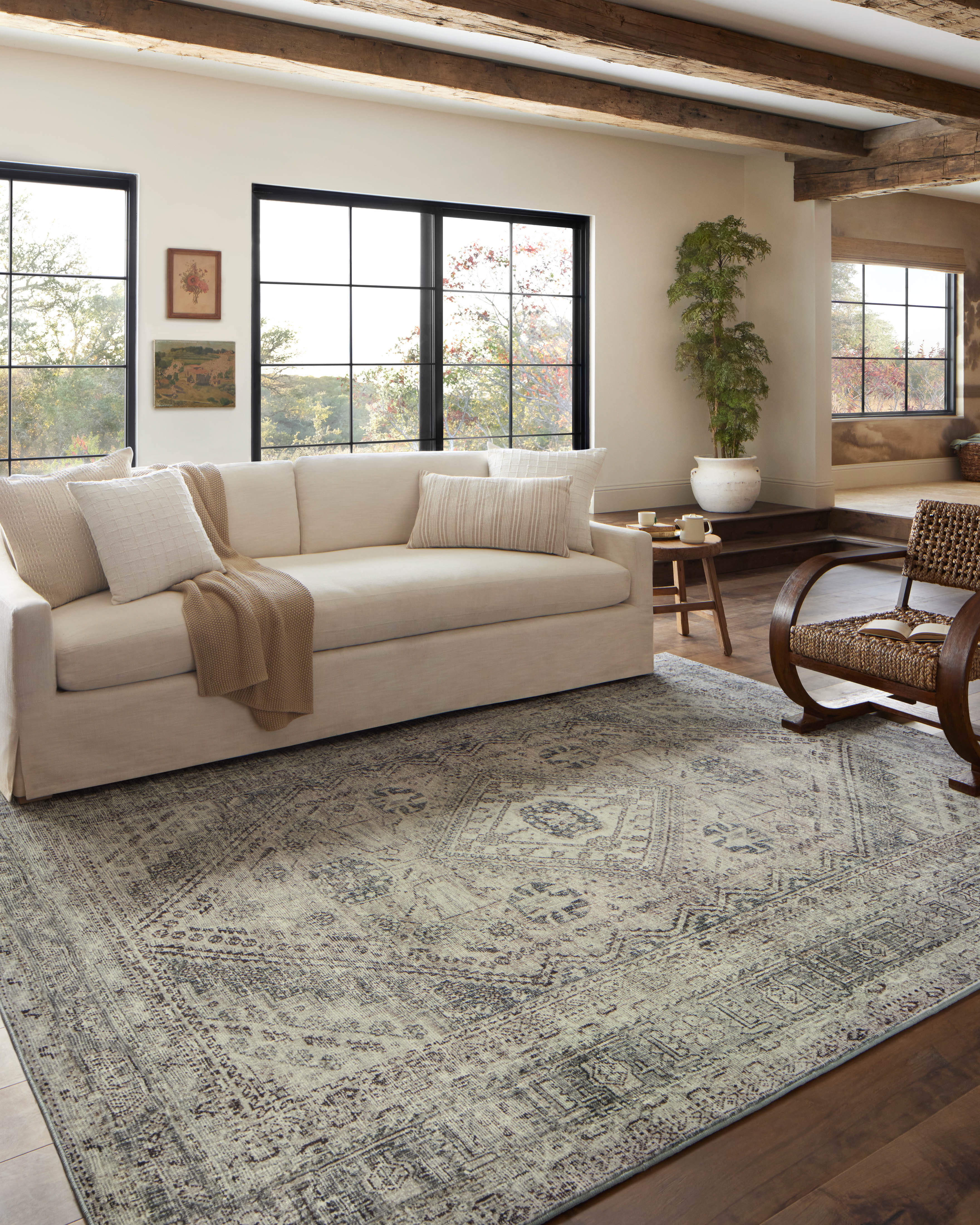 Joanna Gaines x Loloi Sinclair Natural / Sage Rug RUGS - synthetic Loloi