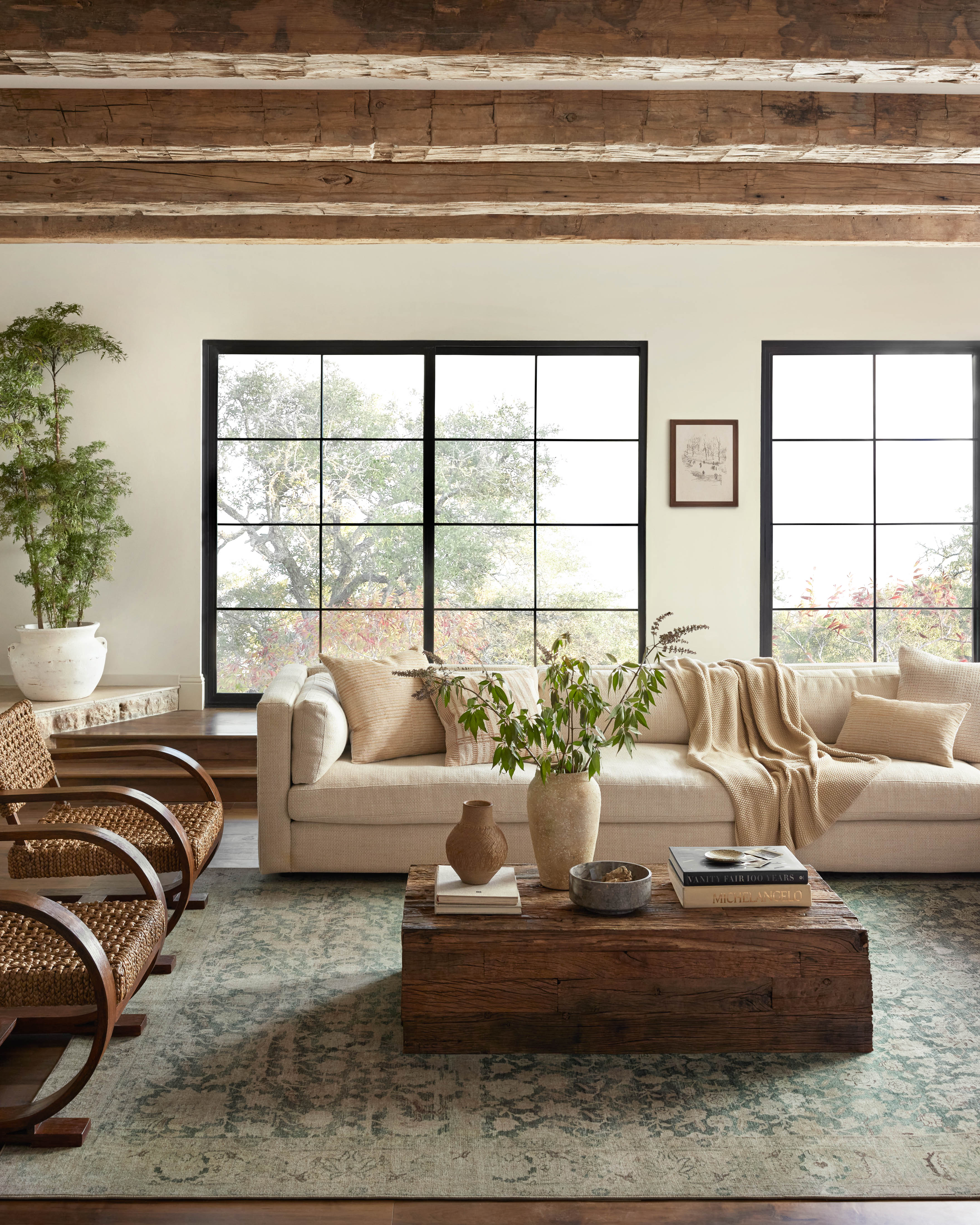 Joanna Gaines x Loloi Sinclair Jade / Sand Rug RUGS - synthetic Loloi