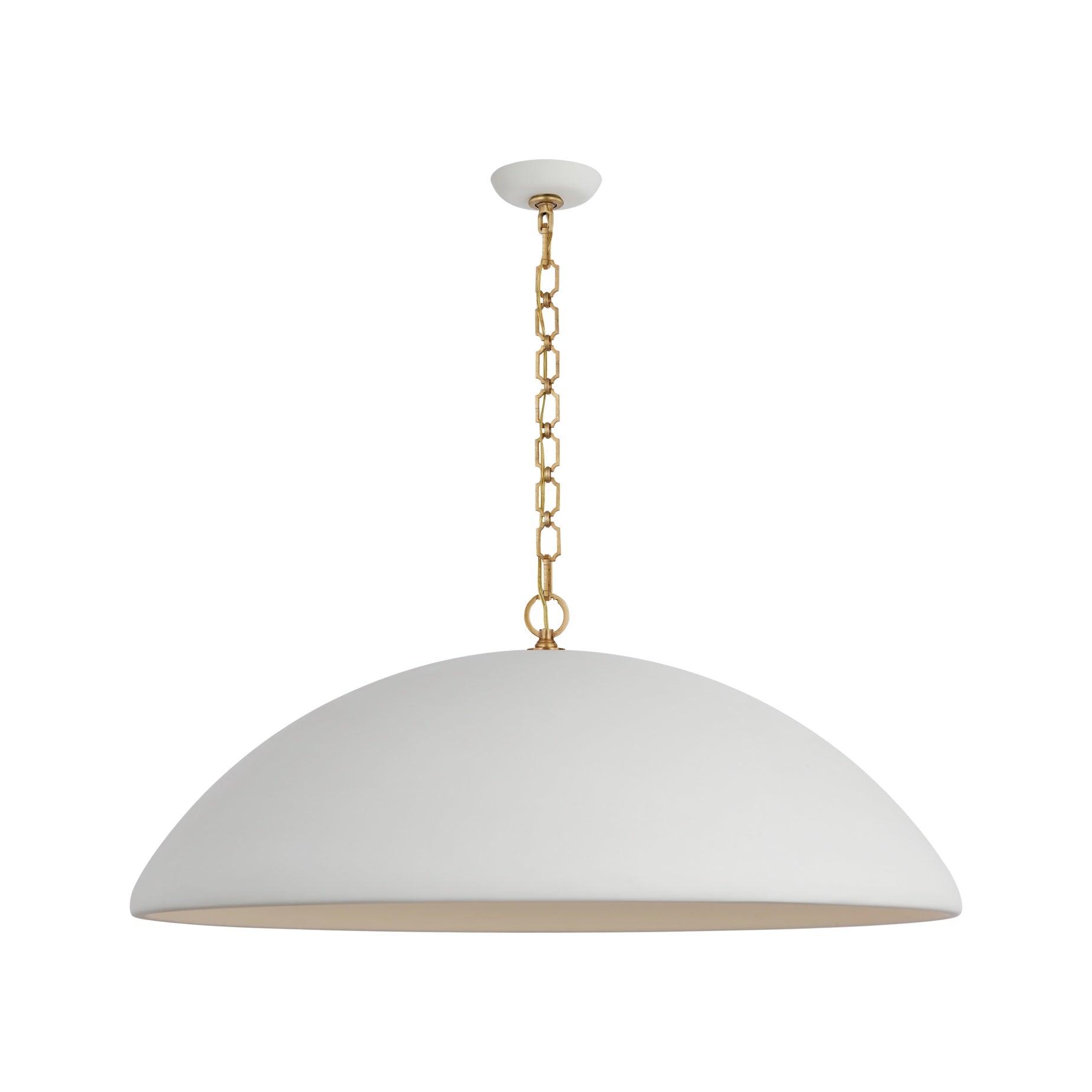 Elliot Oversized Pendant LIGHTING - pendant Visual Comfort - Signature Matte White