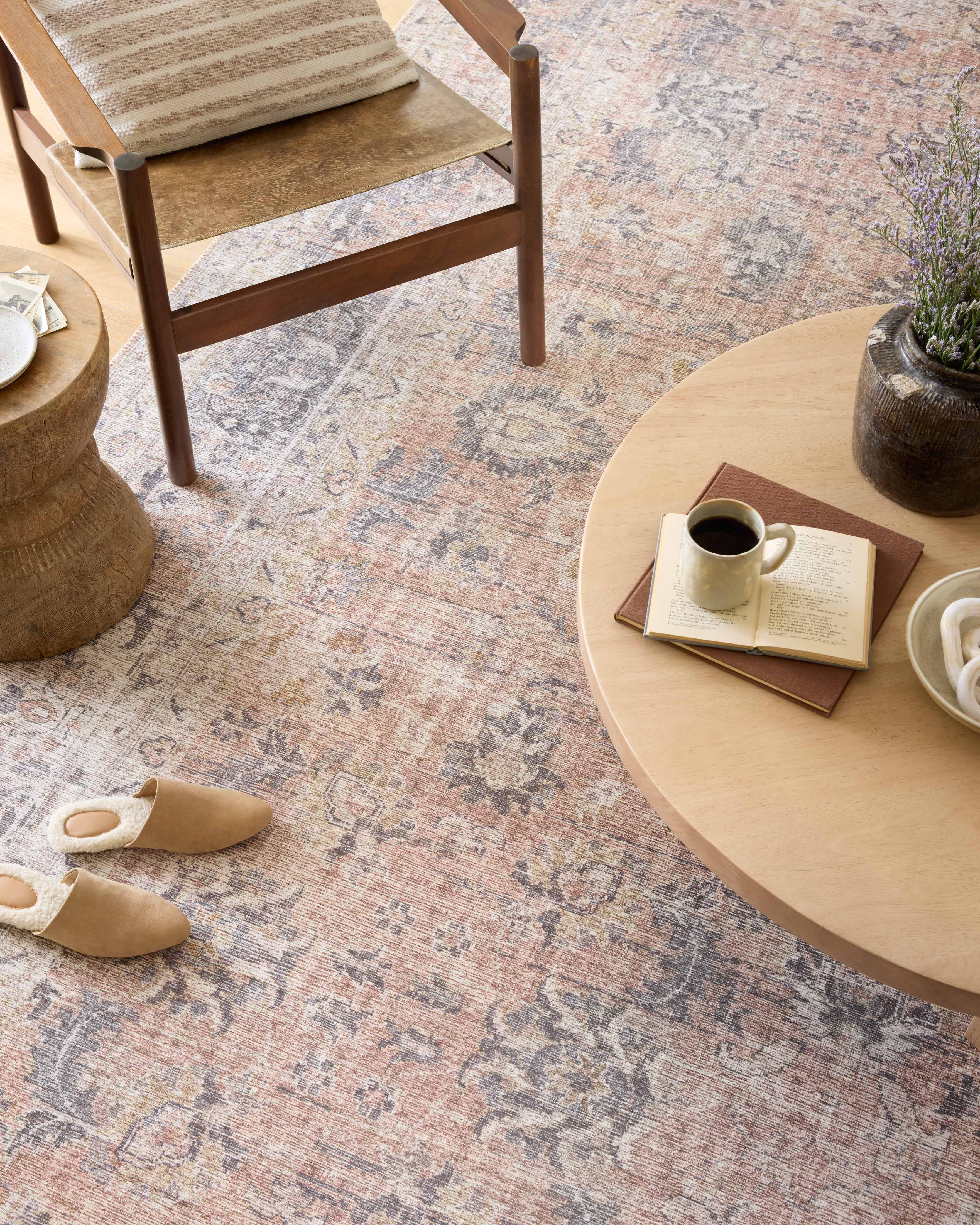 Loloi Skye Blush / Grey Rug RUGS - patterned Loloi