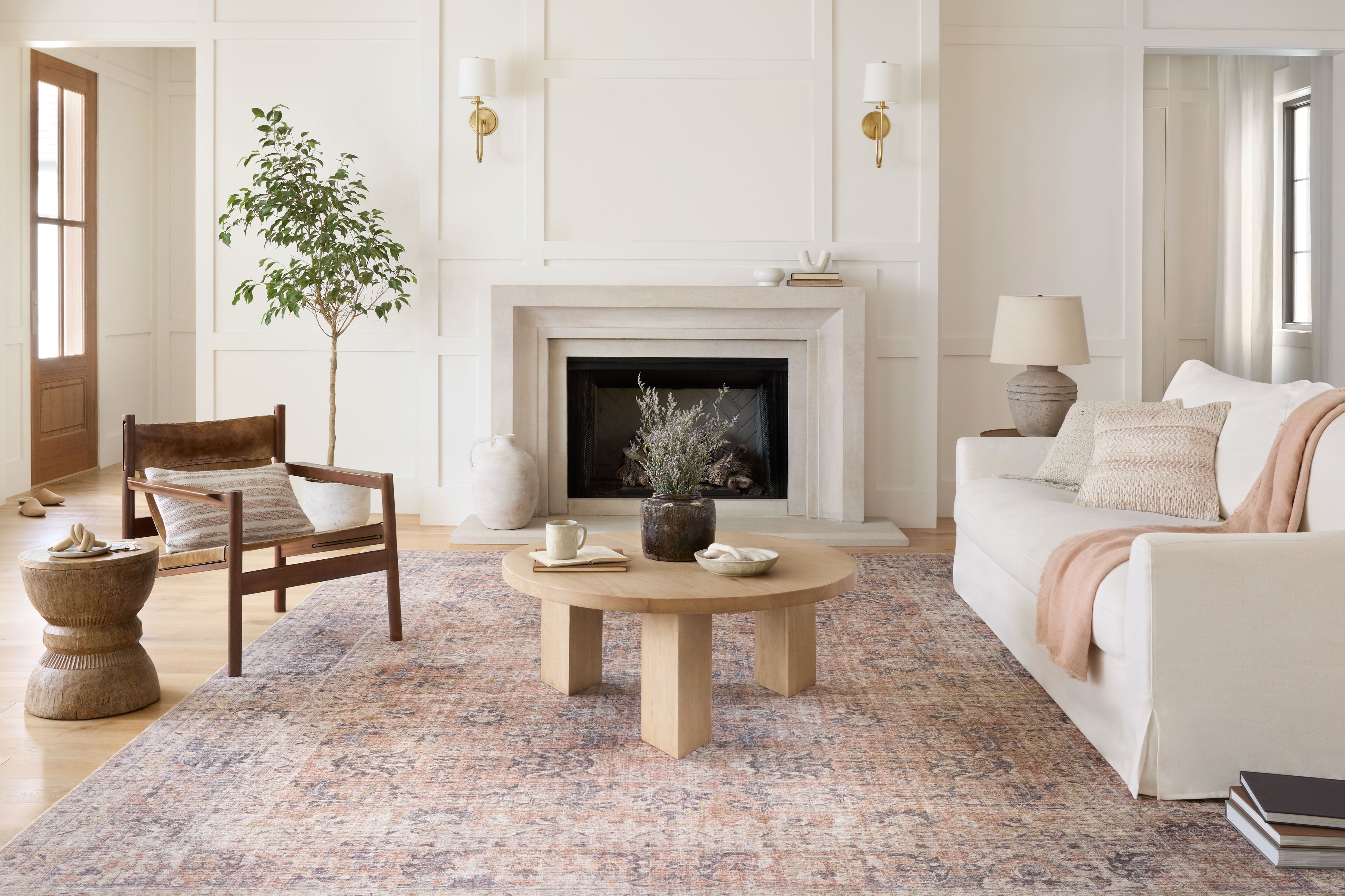 Loloi Skye Blush / Grey Rug RUGS - patterned Loloi