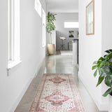 Loloi Skye Ivory / Berry Oval Rug RUGS - synthetic Loloi