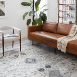 Loloi Skye Silver / Grey Oval Rug RUGS - synthetic Loloi