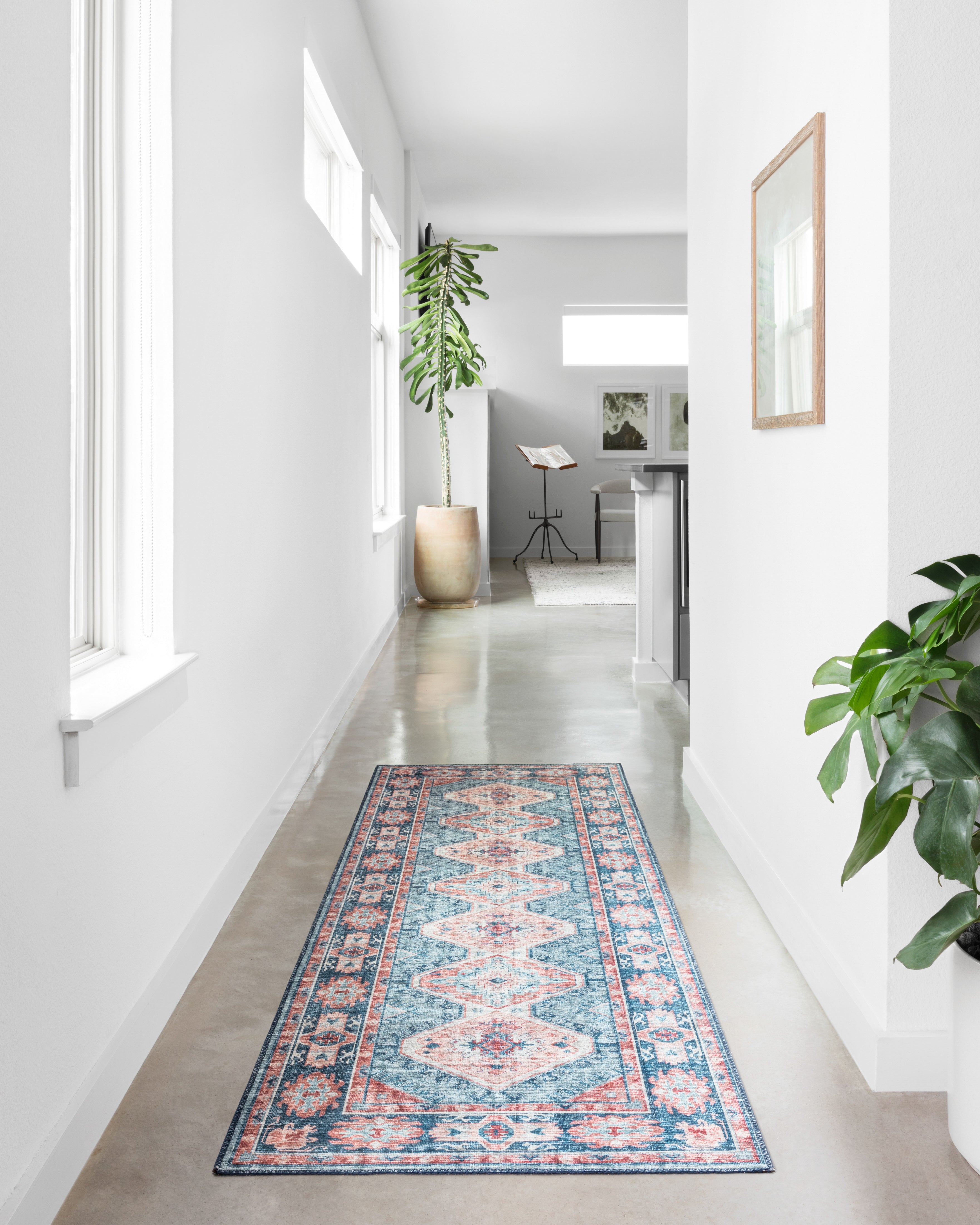 Loloi Skye Turquoise / Terracotta Rug RUGS - synthetic Loloi