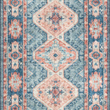 Loloi Skye Turquoise / Terracotta Oval Rug RUGS - synthetic Loloi