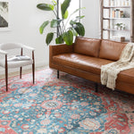 Loloi Skye Brick / Ocean Oval Rug RUGS - synthetic Loloi