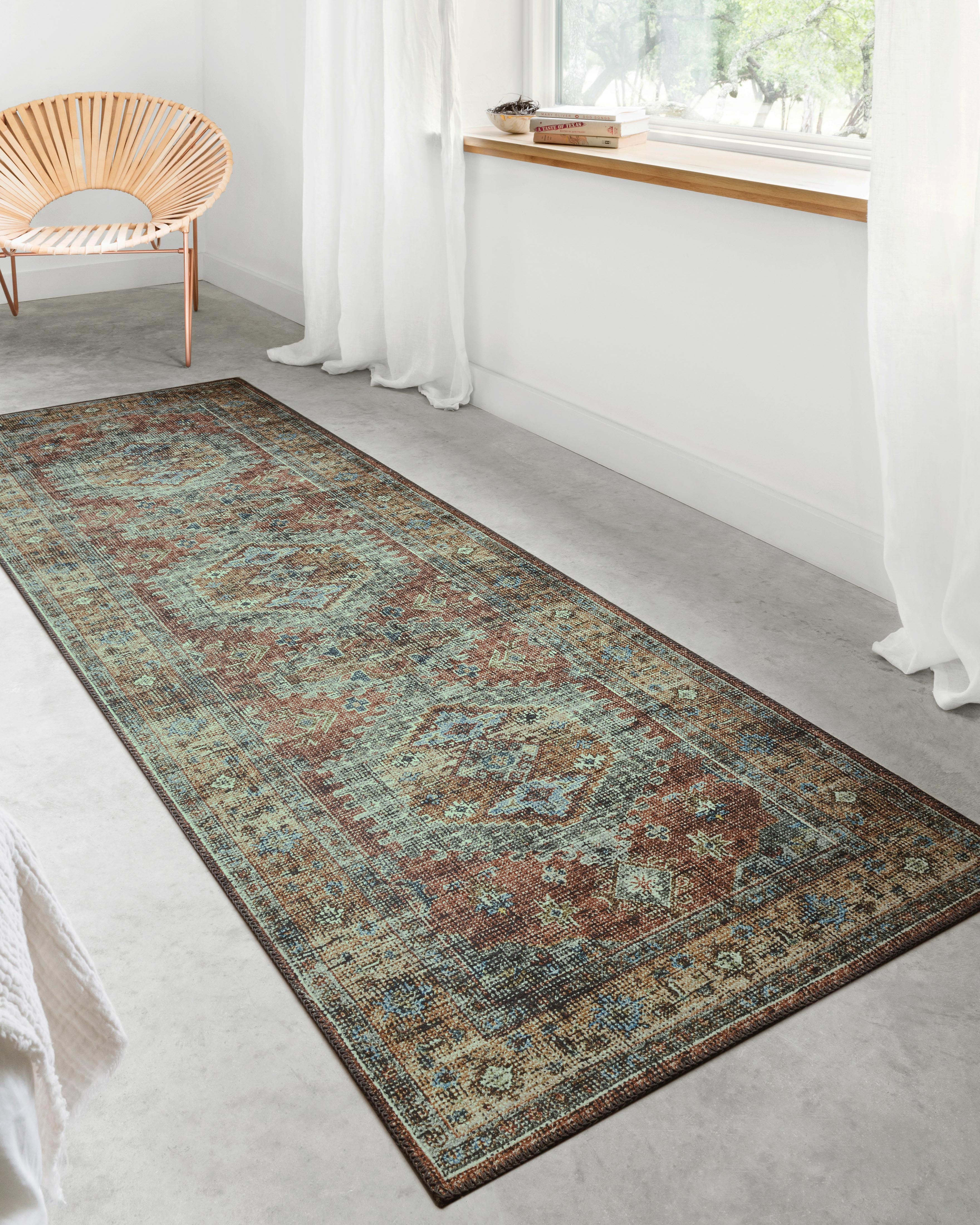 Loloi Skye Terracotta / Sky Oval Rug RUGS - synthetic Loloi