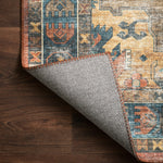 Loloi Skye Rust / Blue Rug RUGS - synthetic Loloi