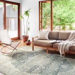 Loloi Skye Charcoal / Dove Oval Rug RUGS - synthetic Loloi
