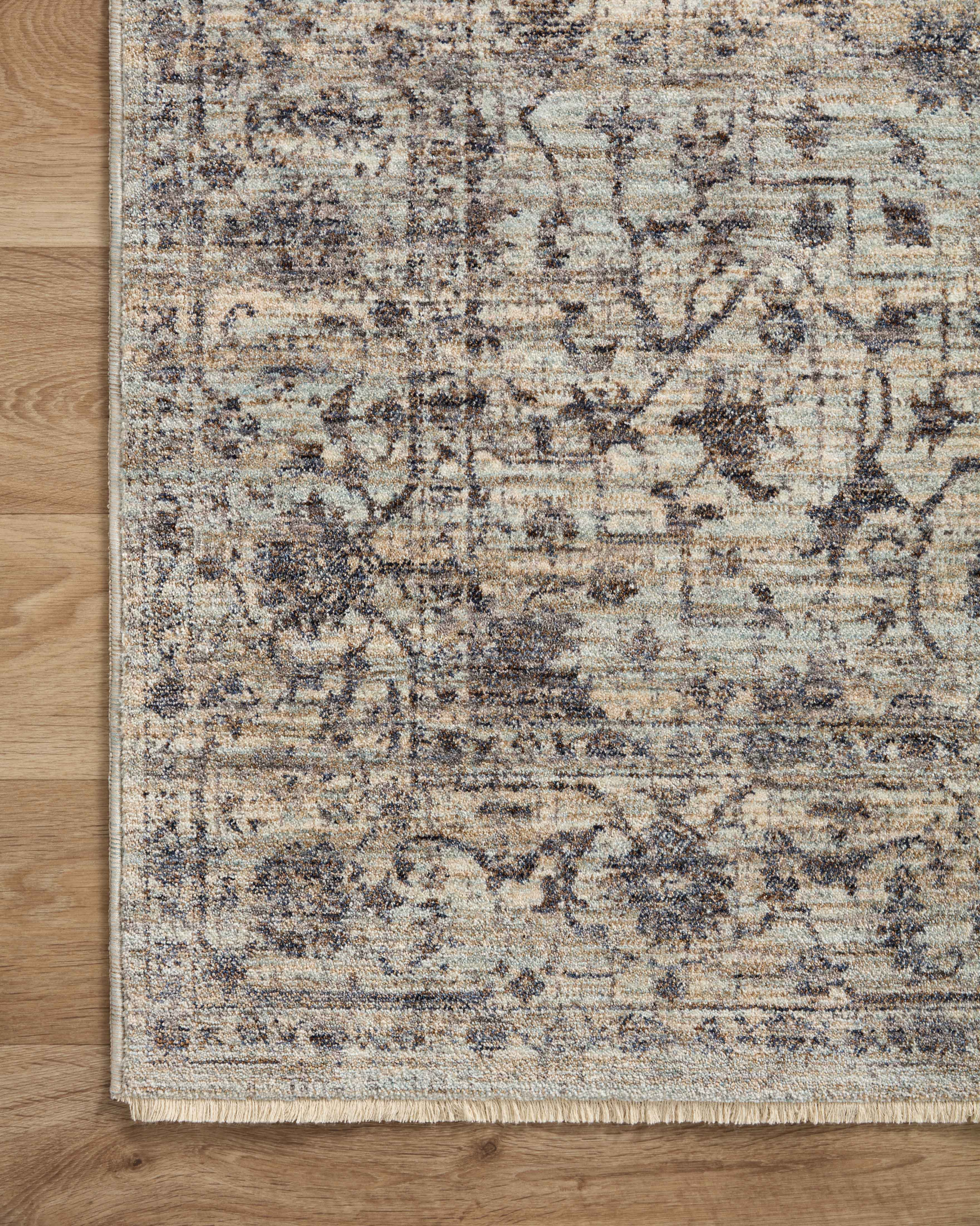 Loloi Sorrento Mist / Charcoal Rug RUGS - synthetic Loloi