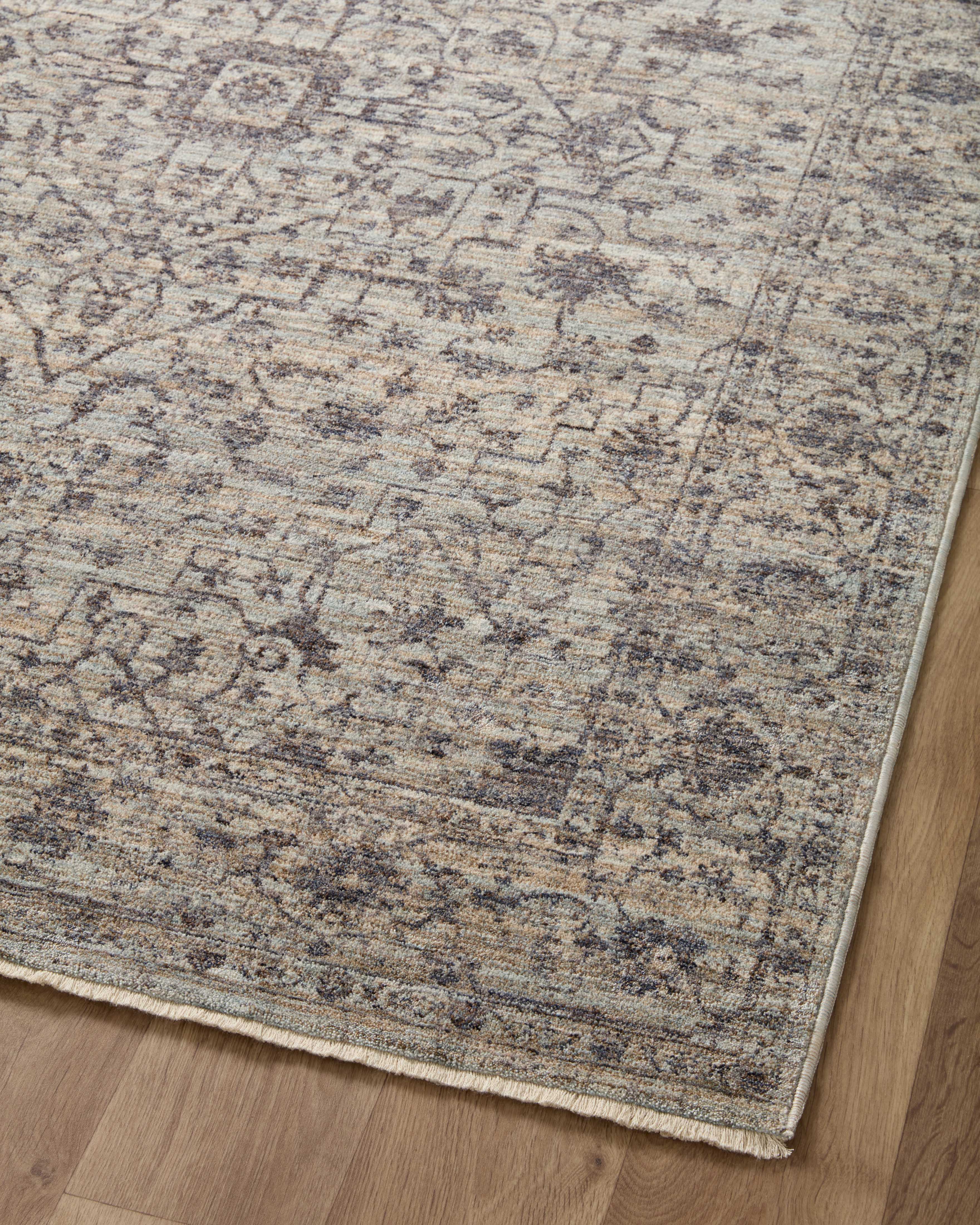 Loloi Sorrento Mist / Charcoal Rug RUGS - synthetic Loloi