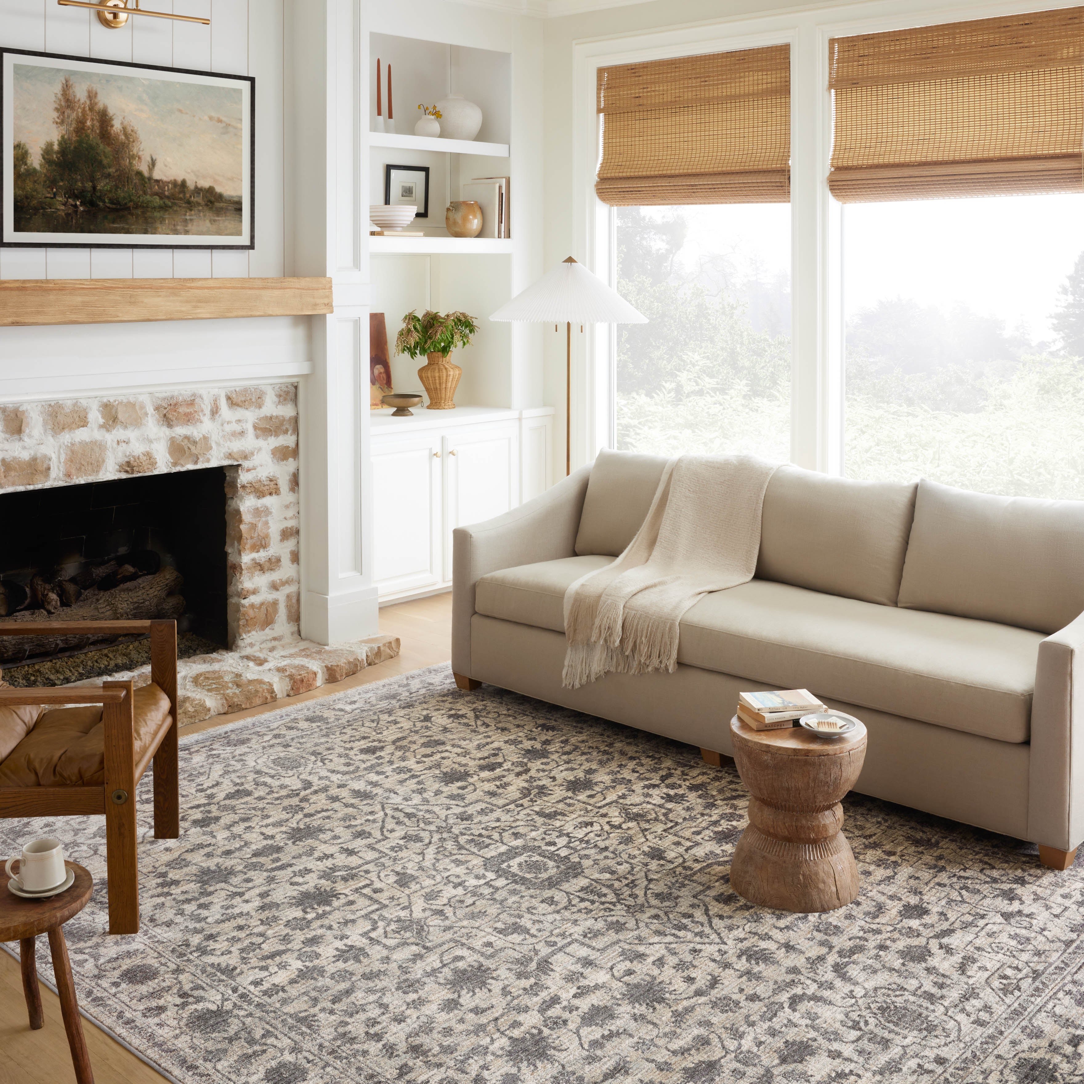 Loloi Sorrento Mist / Charcoal 2-RUGS-patterned Loloi