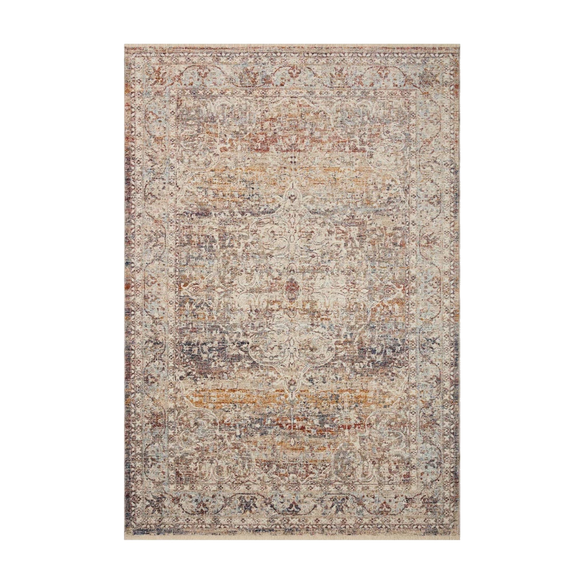 Loloi Sorrento Natural / Multi Rug RUGS - synthetic Loloi 18" x 18"