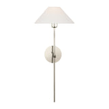 Hackney 25" Tail Sconce LIGHTING - sconce Visual Comfort Polished Nickel