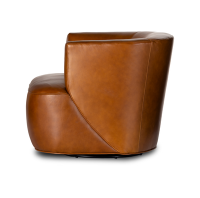 Miles Swivel Chair - Cognac - Rug & Weave