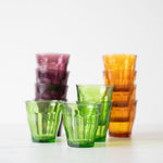 Short Green Picardie Glass Tumbler Set - Rug & Weave