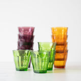 Short Green Picardie Glass Tumbler Set - Rug & Weave