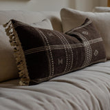Umber Bhujodi Long Lumbar Pillow Cover