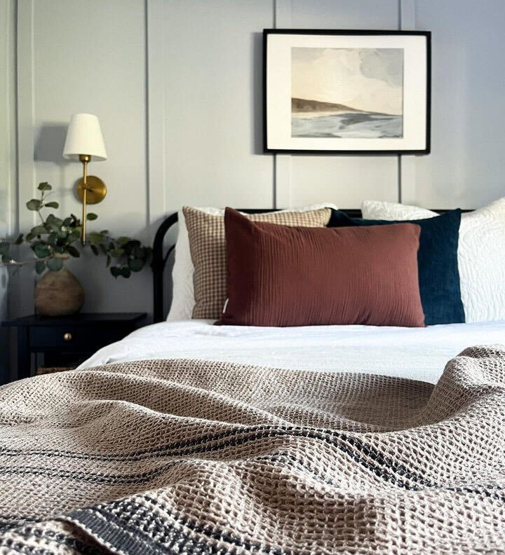 Arthur Gingham Pillow Cover 1 - PILLOWS - linen - neutral Rug & Weave Pillows
