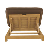 Eero Outdoor Adjustable Lounge Chair Brown Furniture - Outdoor Loungers Moe's Furniture