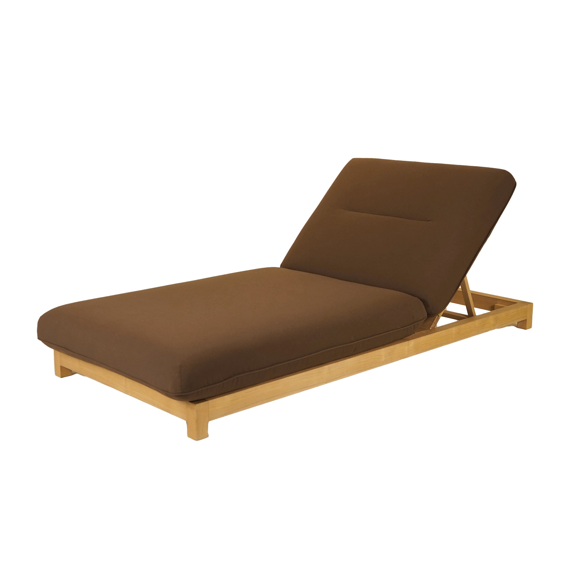 Eero Outdoor Adjustable Lounge Chair Brown Furniture - Outdoor Loungers Moe's Furniture