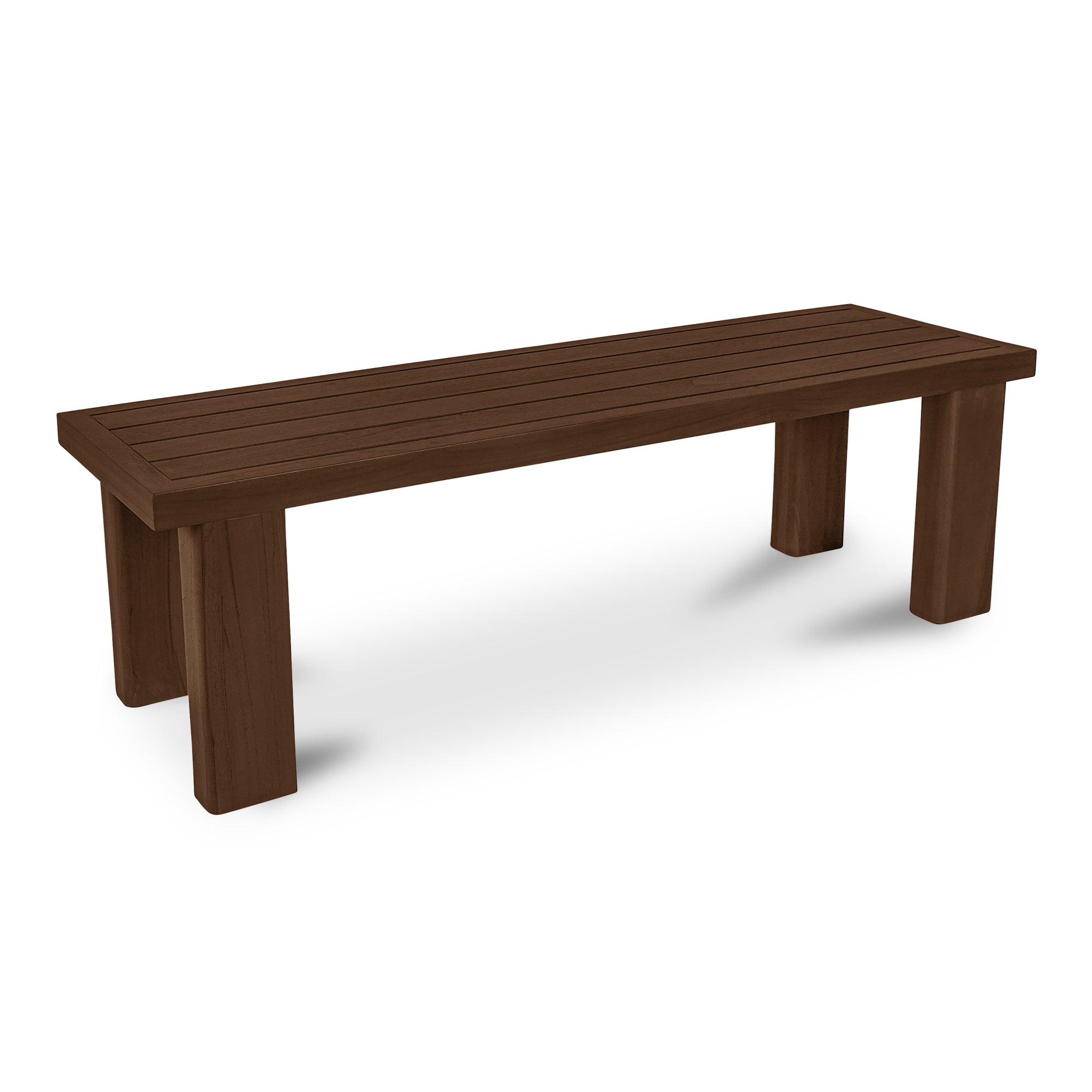 Malena Outdoor Bench Brown Furniture - Dining Benches Moe's Furniture