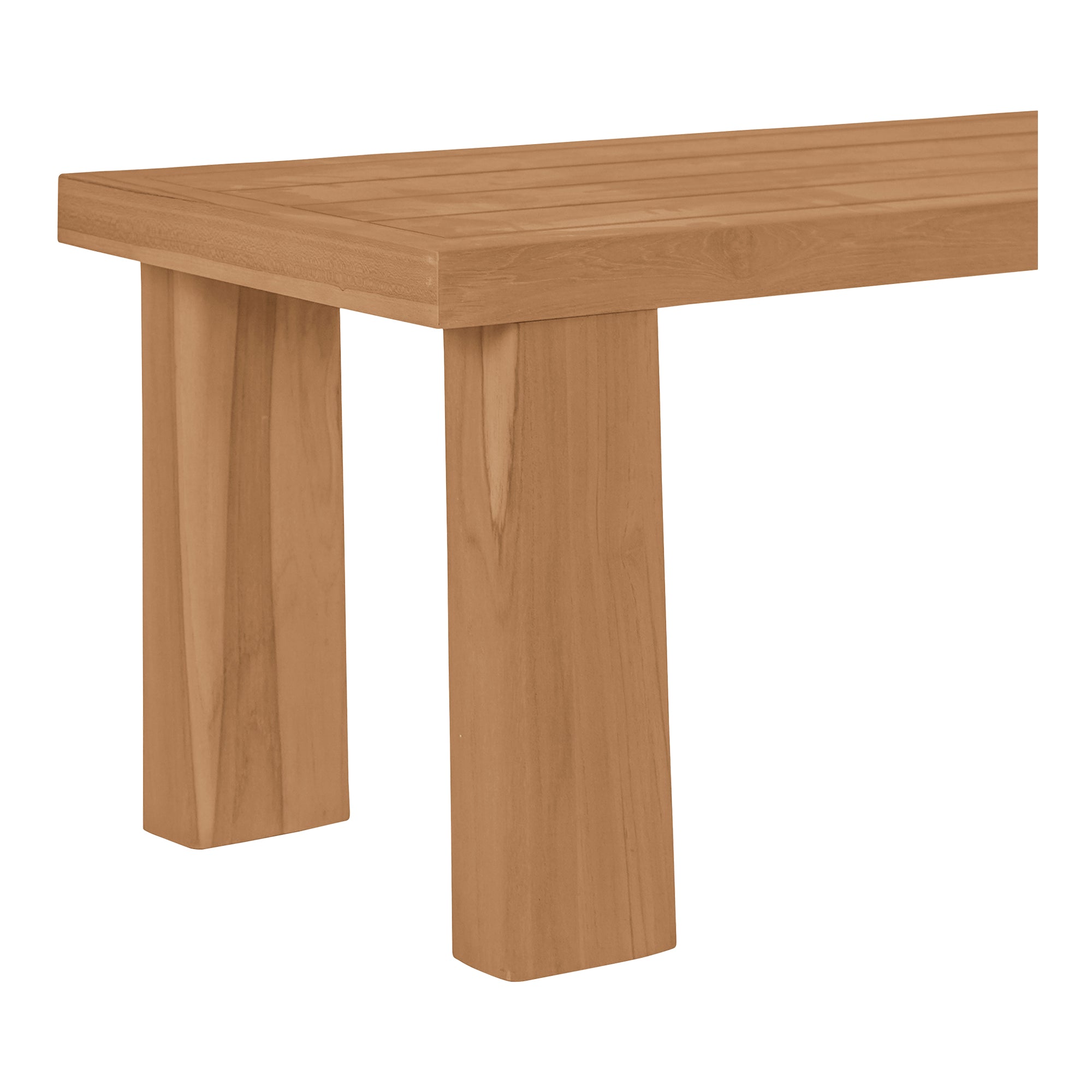 Malena Outdoor Dining Bench Natural Furniture - Dining Benches Moe's Furniture