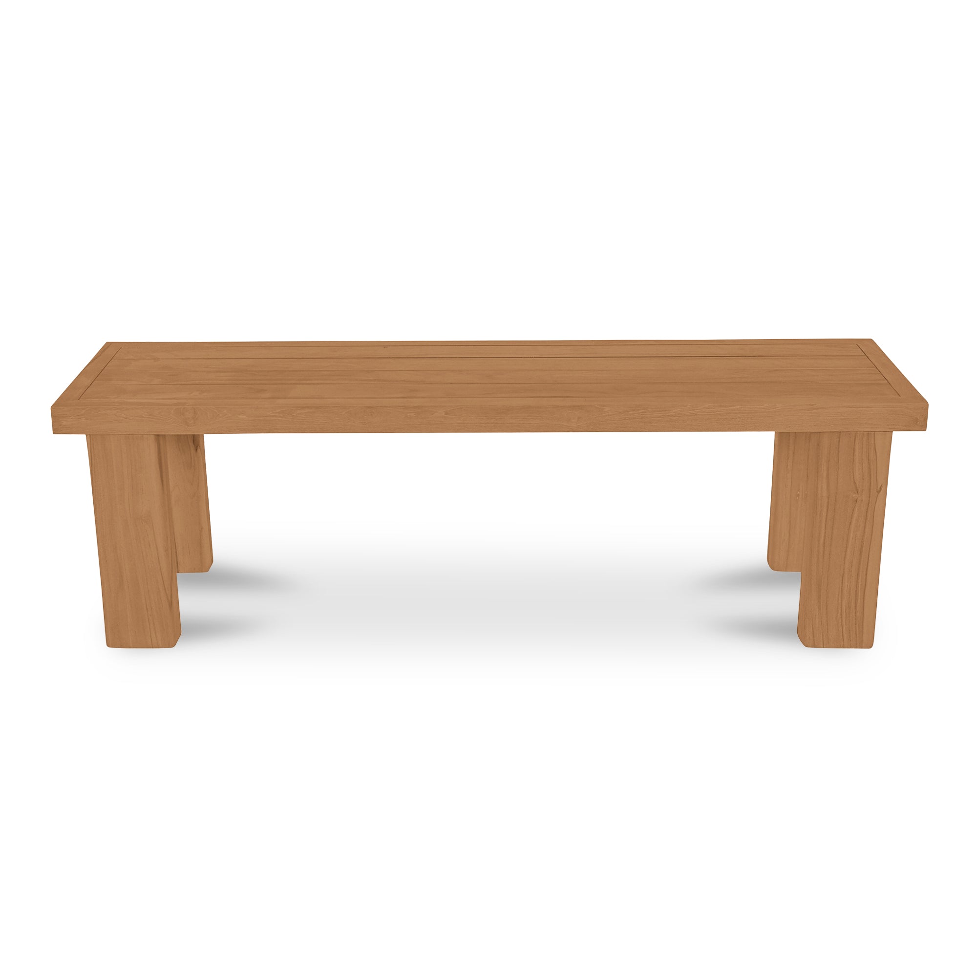 Malena Outdoor Dining Bench Natural Furniture - Dining Benches Moe's Furniture