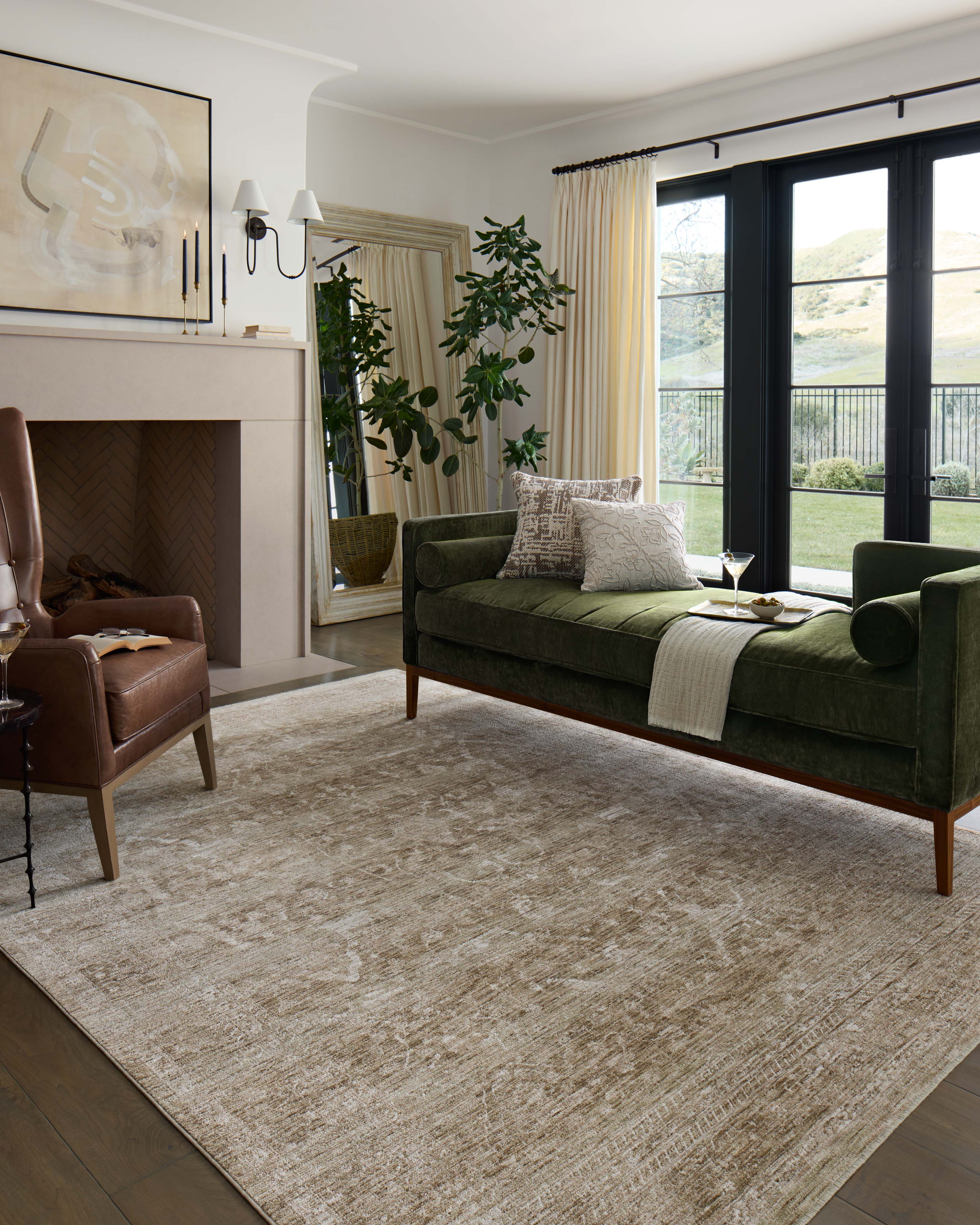 Loloi Tabitha Sage / Ivory Rug 0-patterned rugs Loloi
