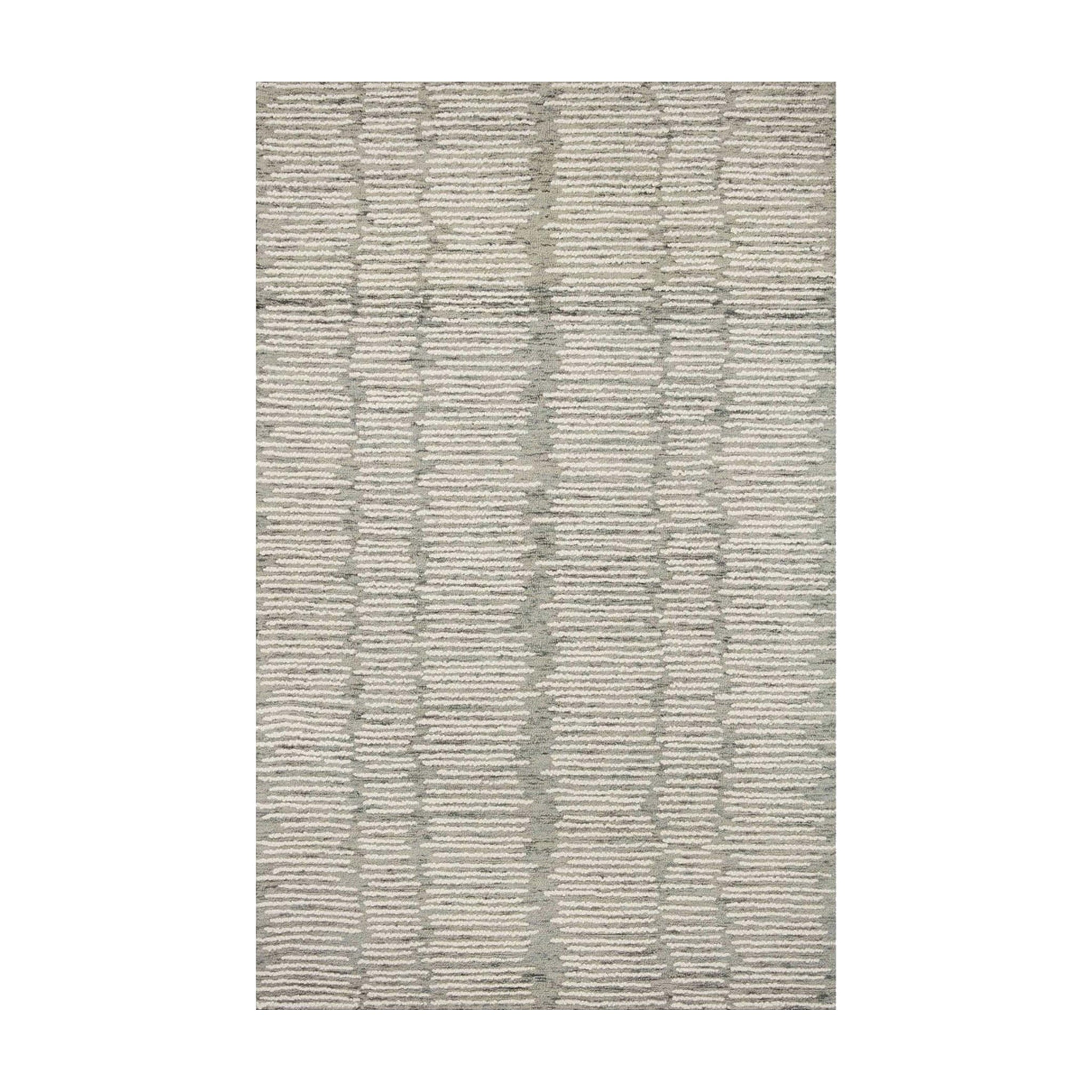Loloi Tallulah Stone / Ivory Runner Rug RUGS - wool Loloi 2'6" x 7'6"