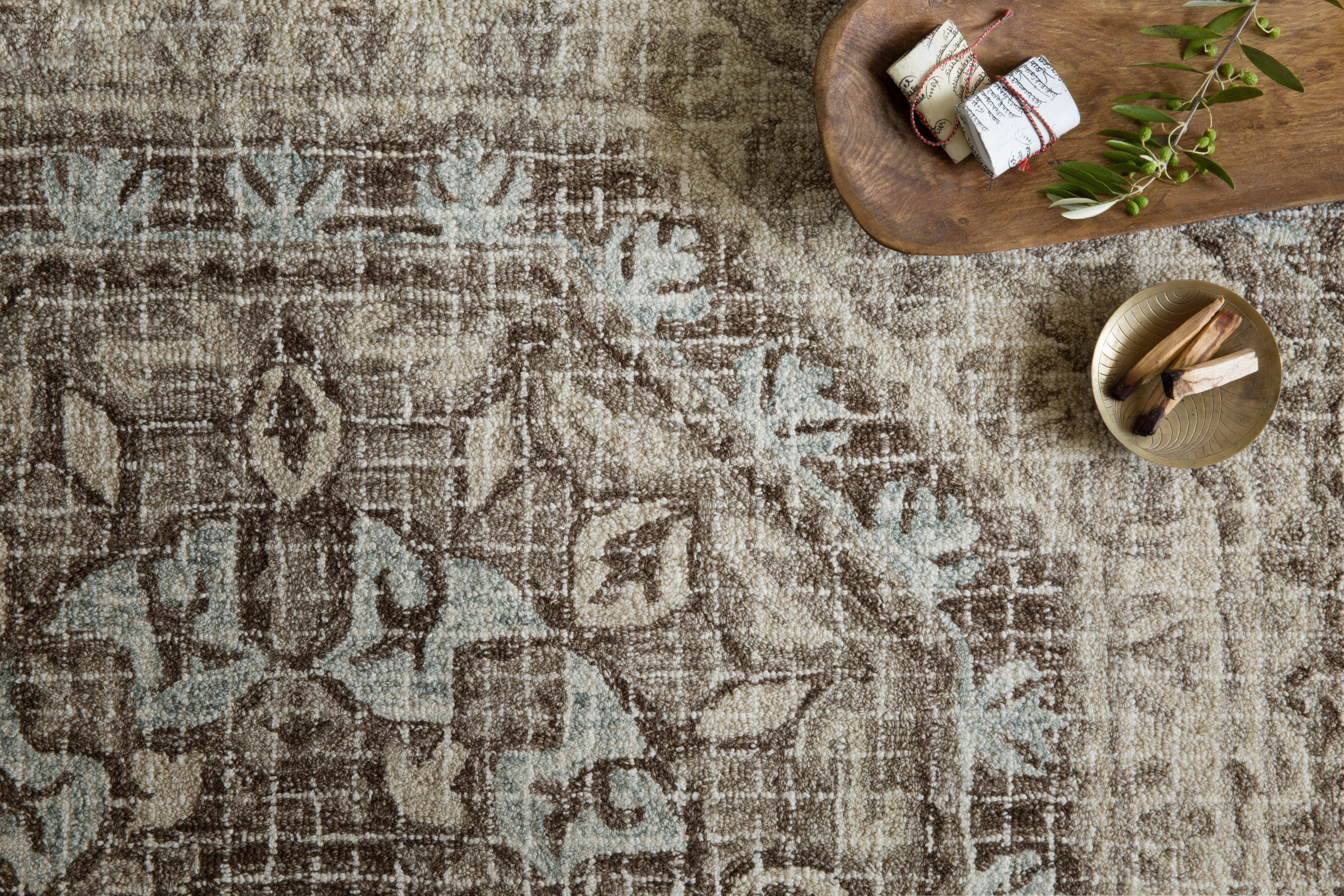 Loloi Tatum Stone / Blue Rug RUGS - wool Loloi