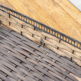 Antique Wood Basket - Rug & Weave