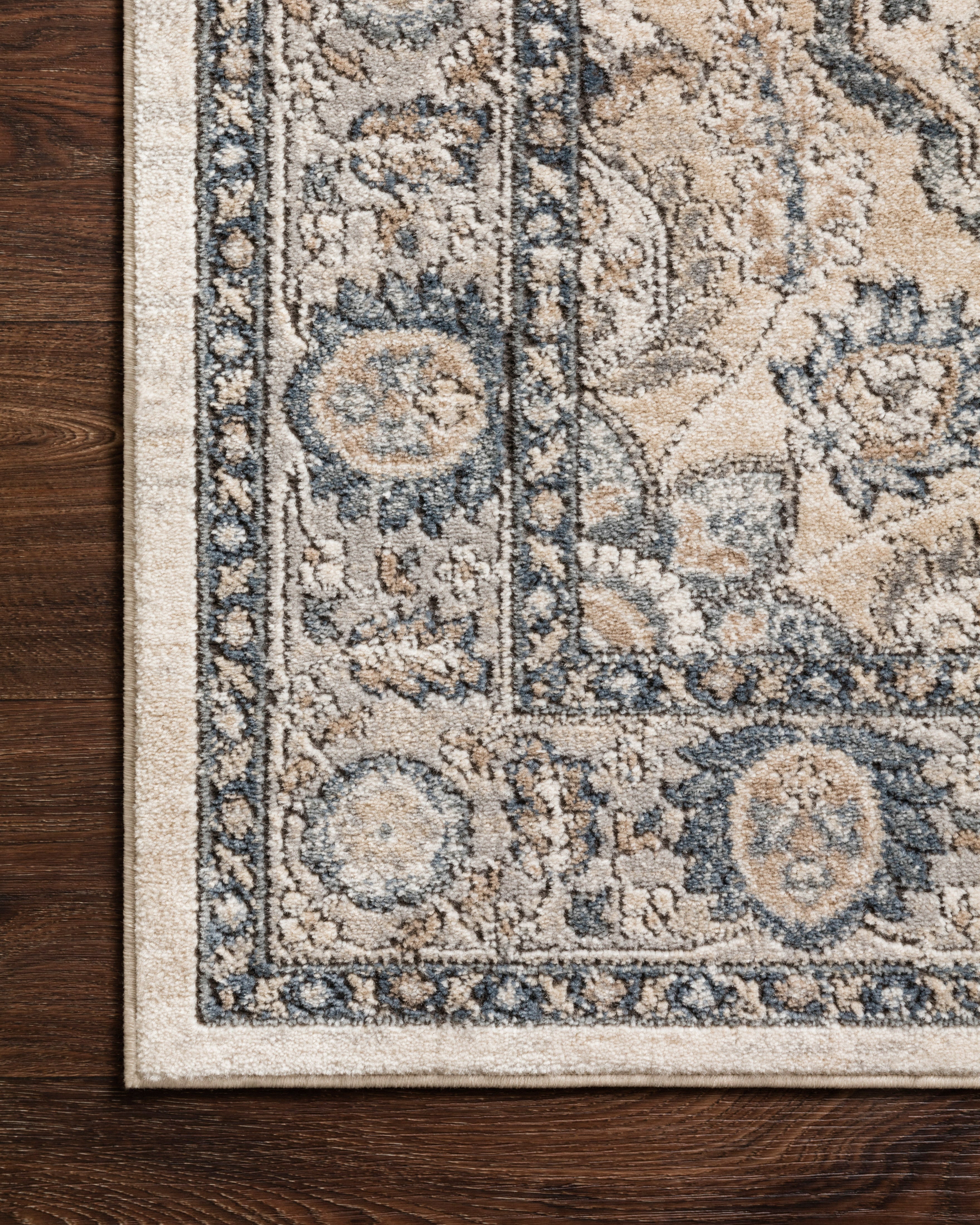 Loloi Teagan Natural / Lt. Grey Rug RUGS - patterned Loloi