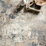 Loloi Teagan Natural / Denim Rug RUGS - synthetic Loloi