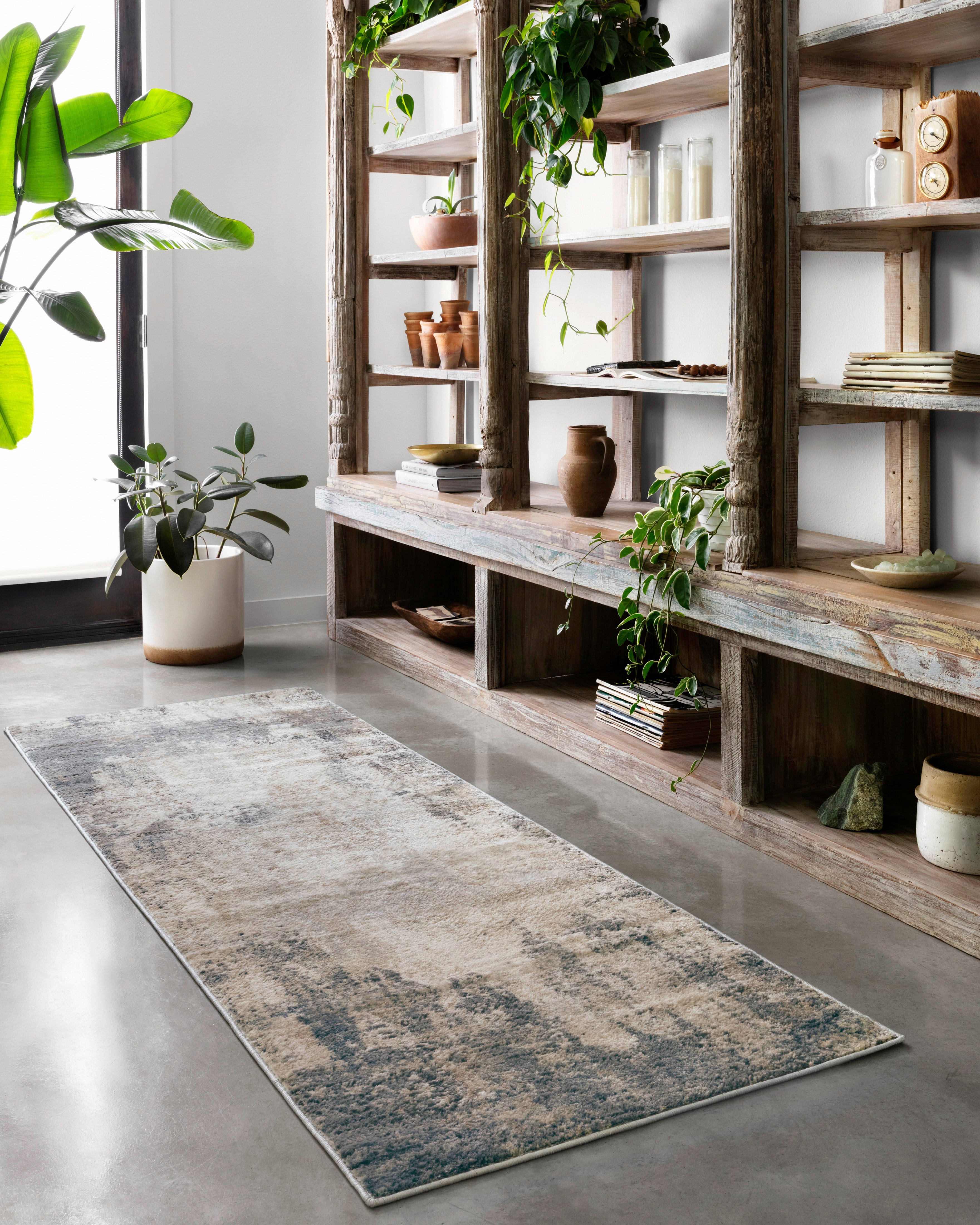 Loloi Teagan Ivory / Mist Rug RUGS - synthetic Loloi
