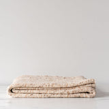 Brown Botanical Print Throw Blanket - Rug & Weave