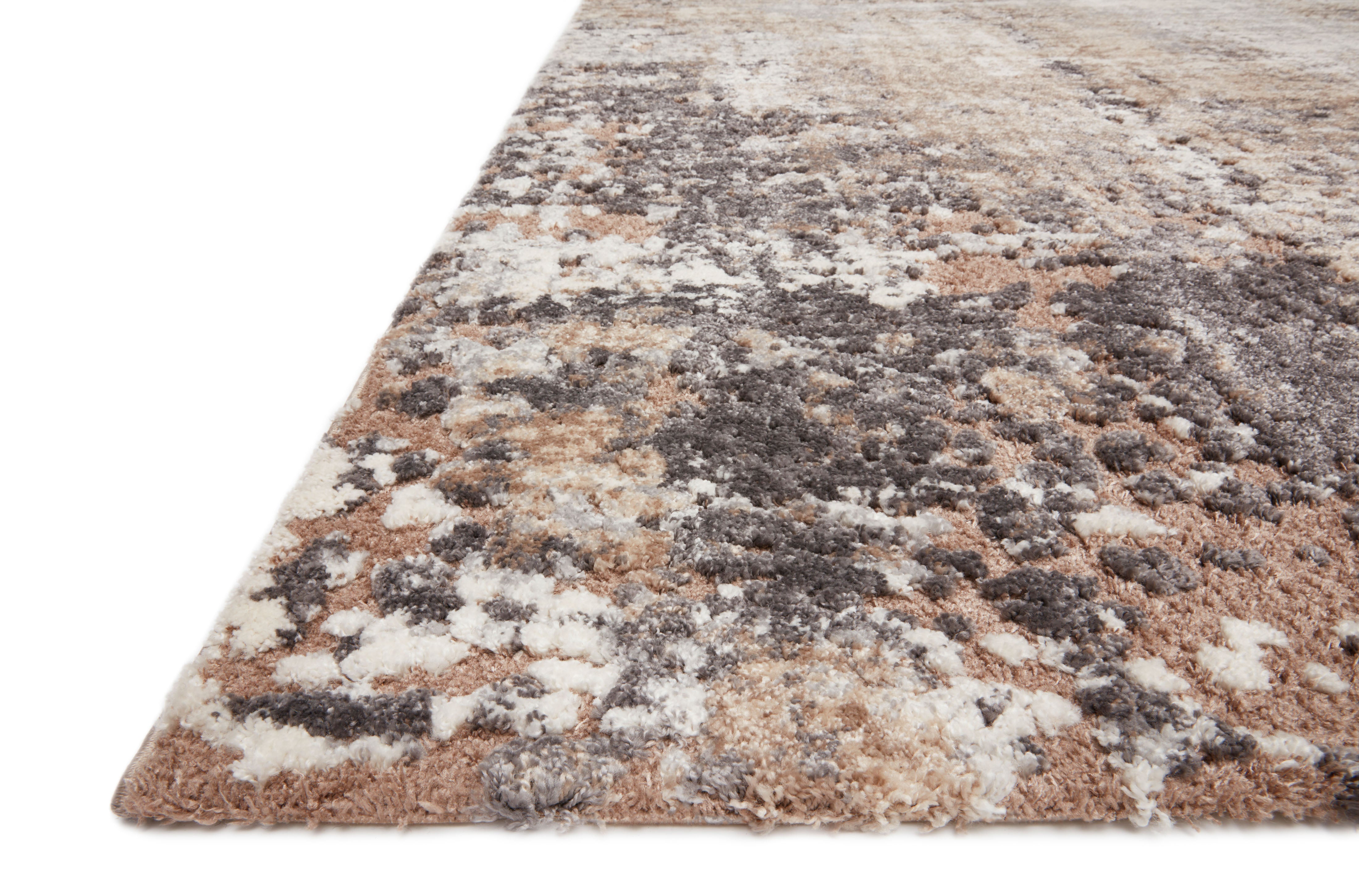 Loloi Theory Taupe / Grey Rug No.2 RUGS - synthetic Loloi 18" x 18"