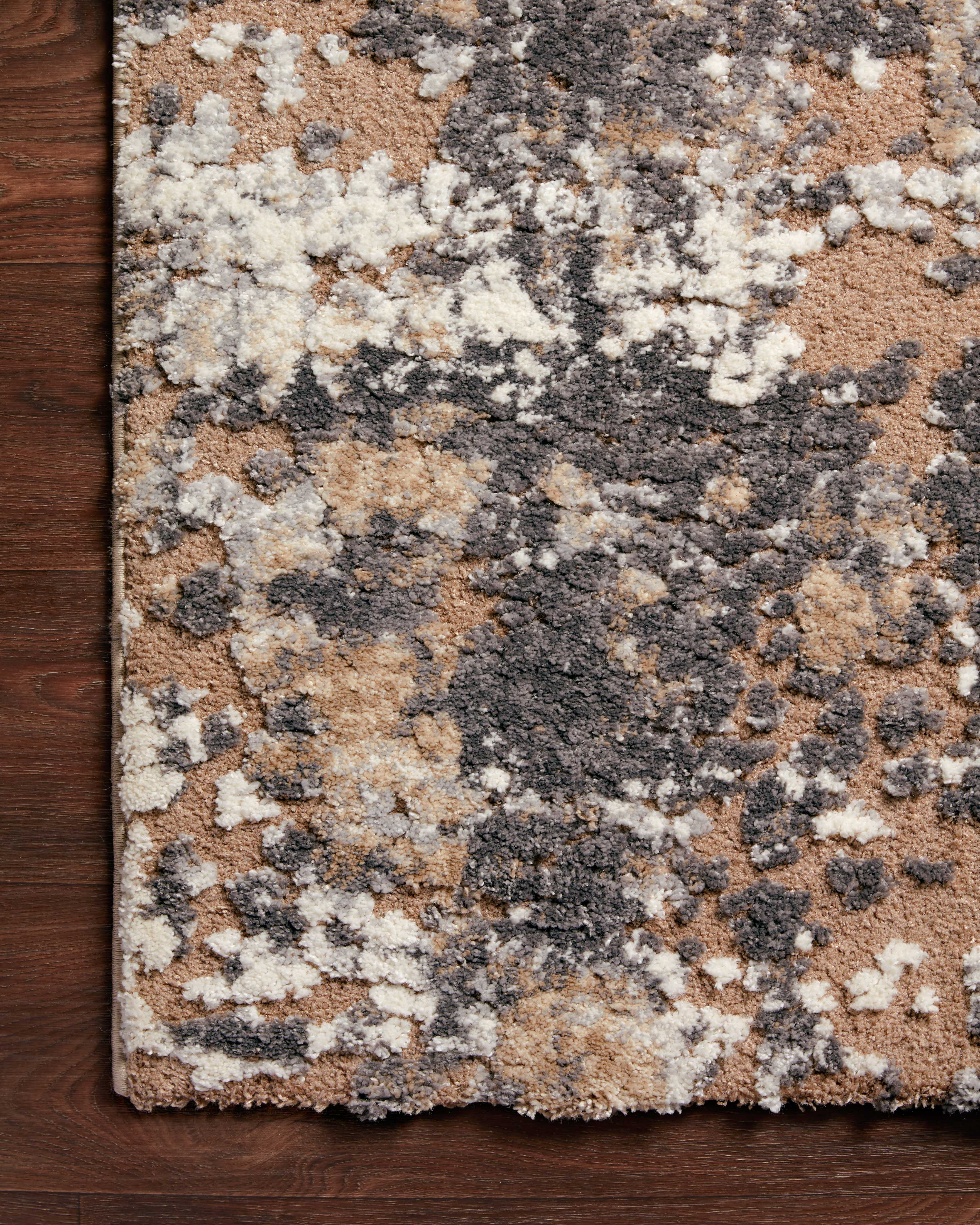 Loloi Theory Taupe / Grey Rug No.2 RUGS - synthetic Loloi 18" x 18"