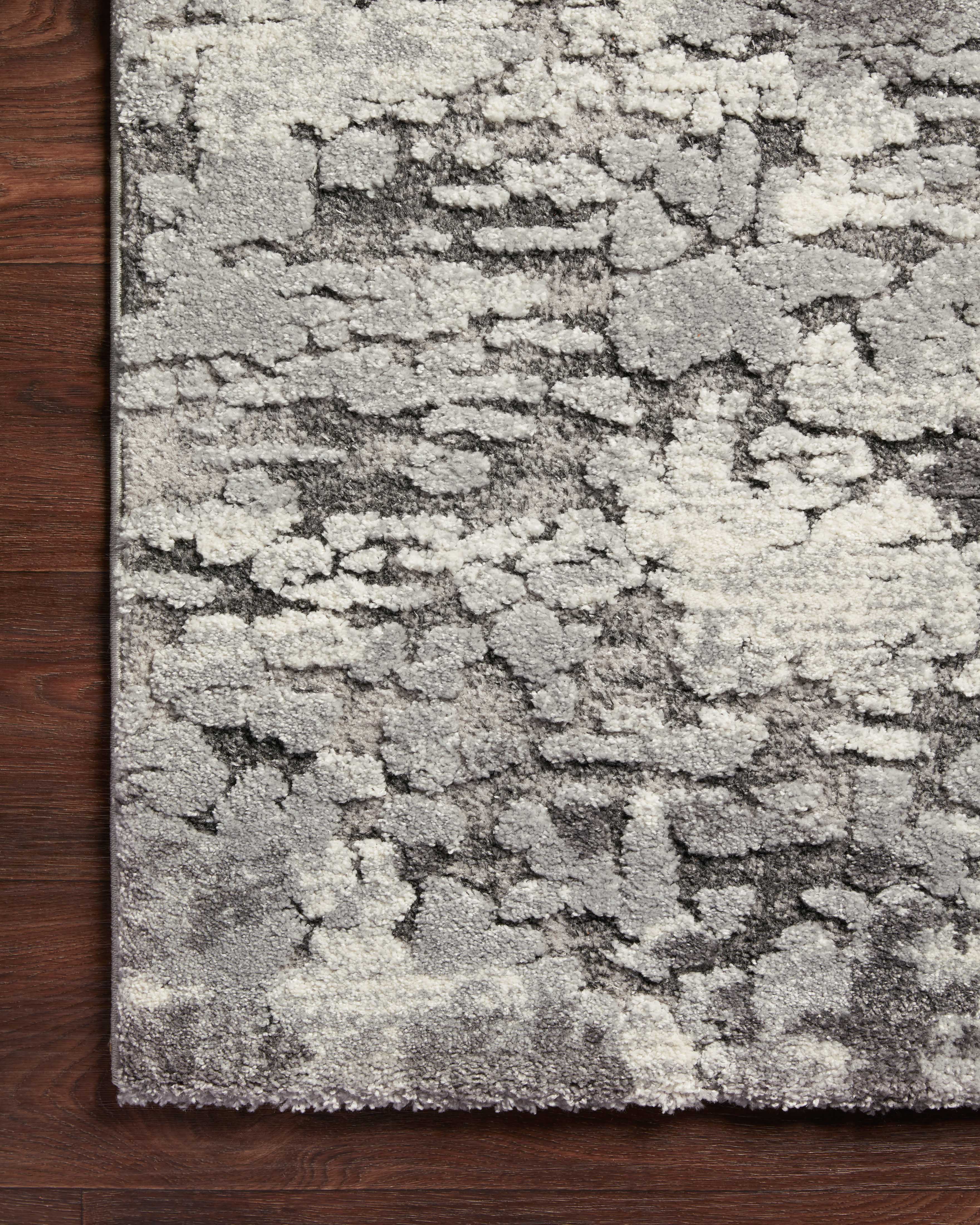 Loloi Theory Charcoal / Grey Rug RUGS - synthetic Loloi