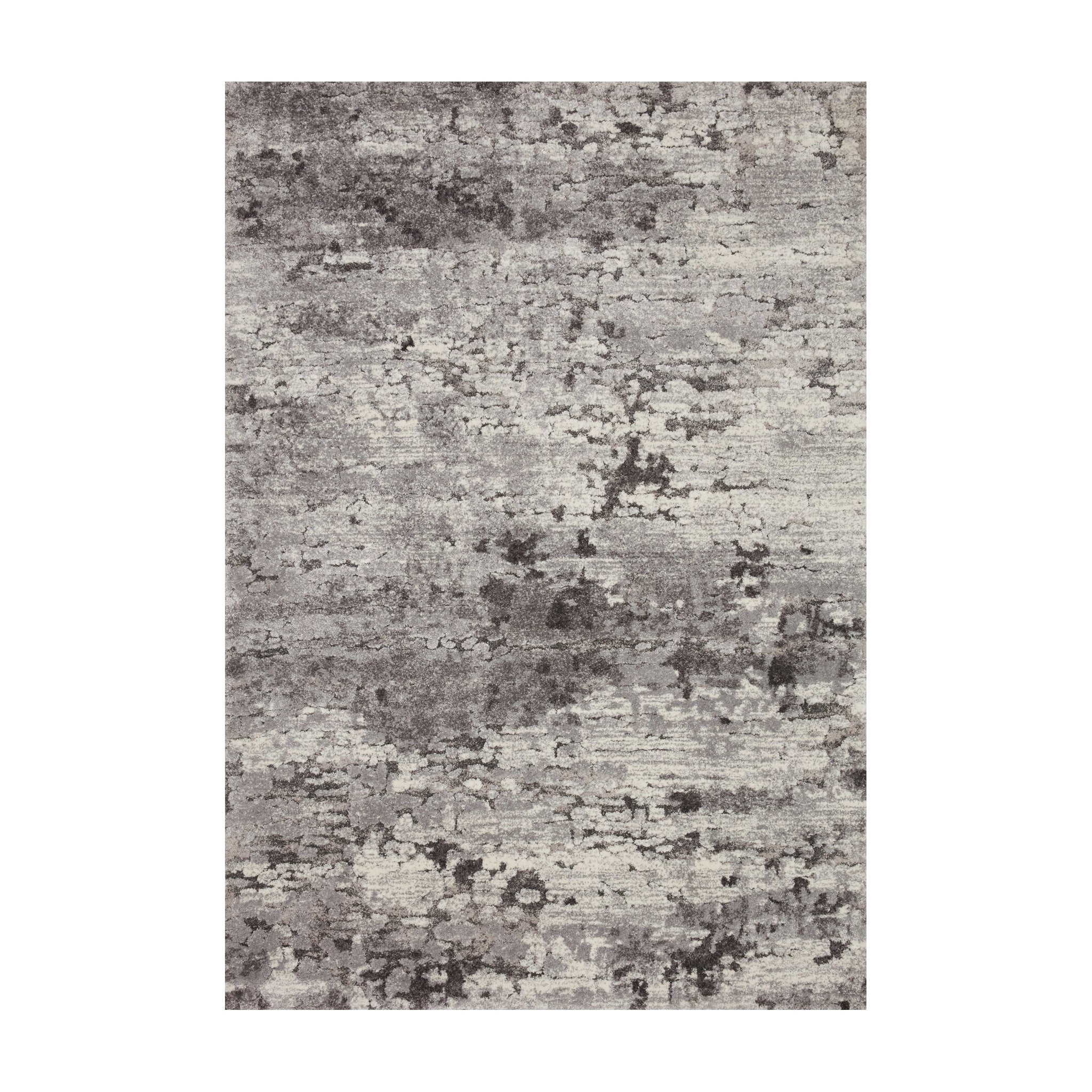 Loloi Theory Charcoal / Grey Rug RUGS - synthetic Loloi 18" x 18"