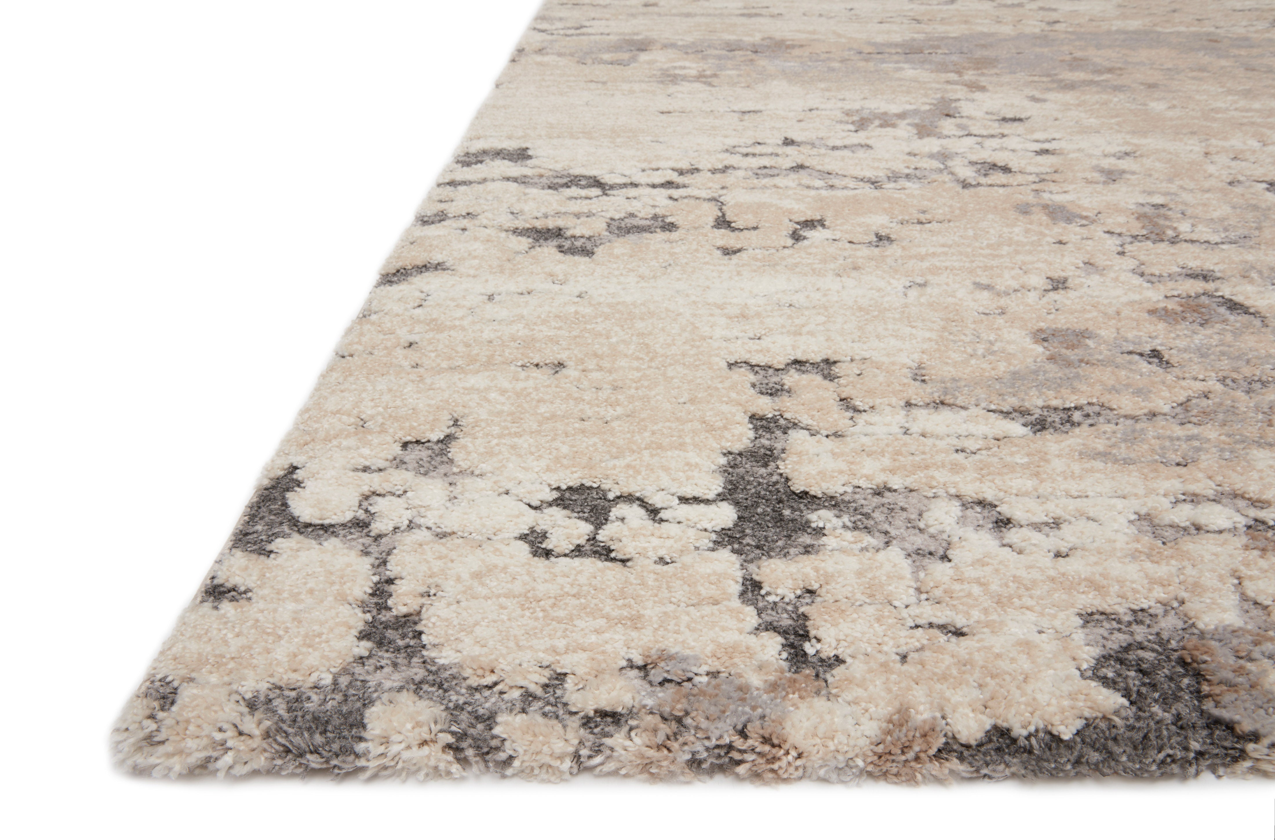 Loloi Theory Taupe / Grey Rug No.1 RUGS - synthetic Loloi 18" x 18"