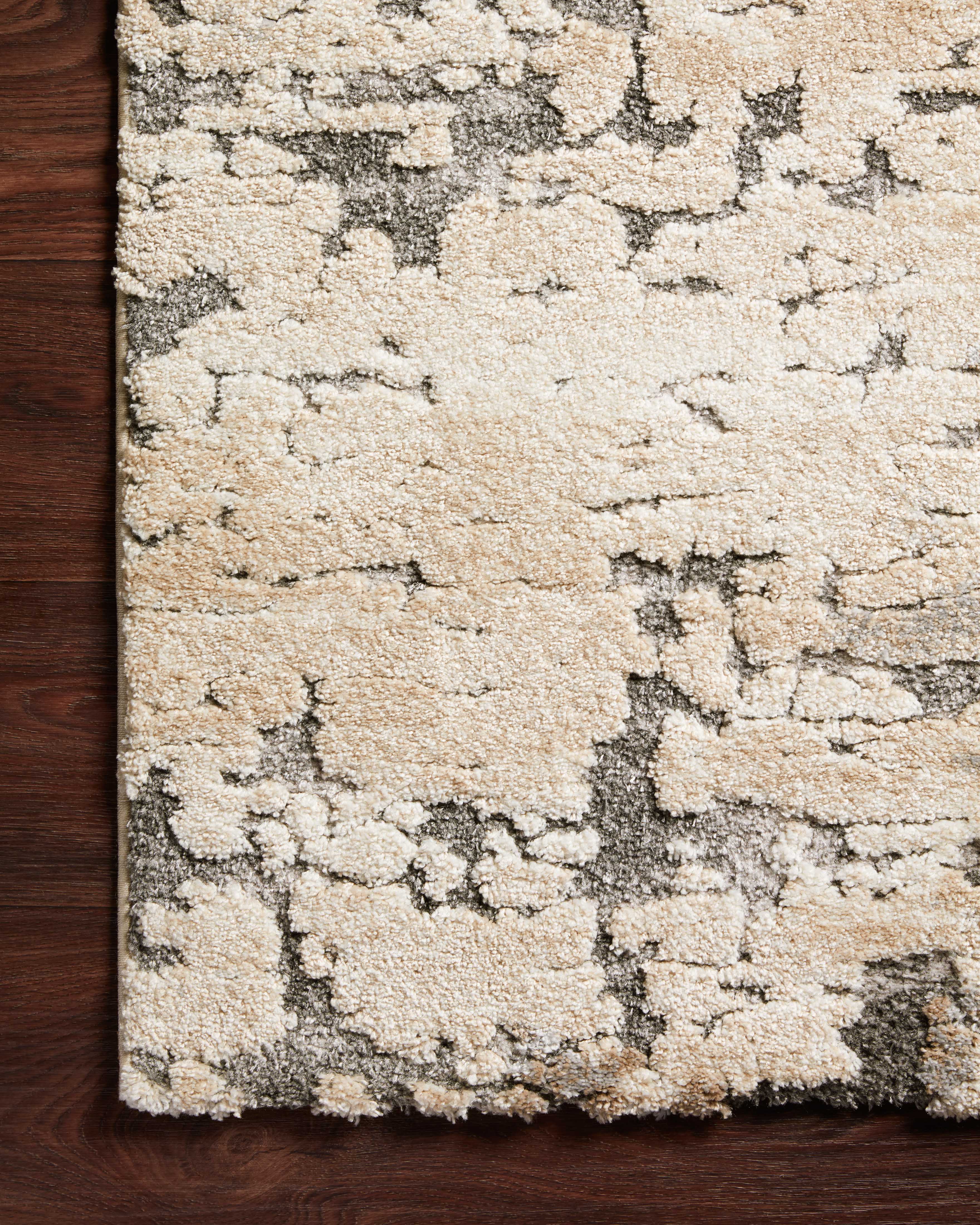 Loloi Theory Taupe / Grey Rug No.1 RUGS - synthetic Loloi 18" x 18"