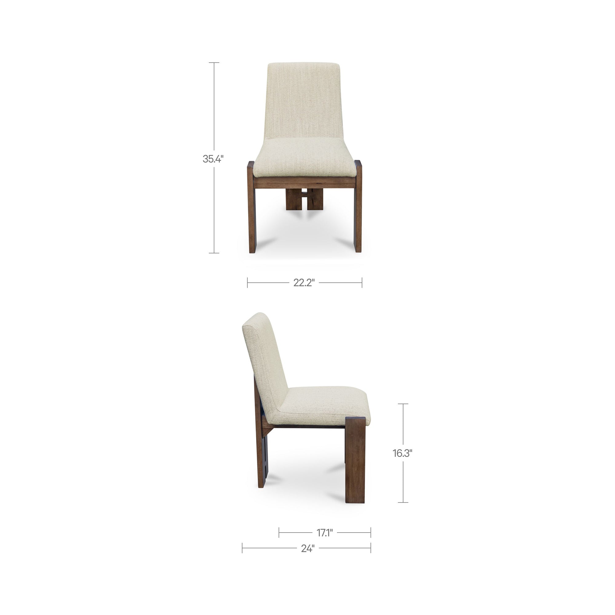 Mila Dining Chair - Set of 2 FURNITURE - dining chair Moe's Furniture
