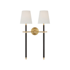 Hand-Rubbed Antique Brass and Chocolate Leather
