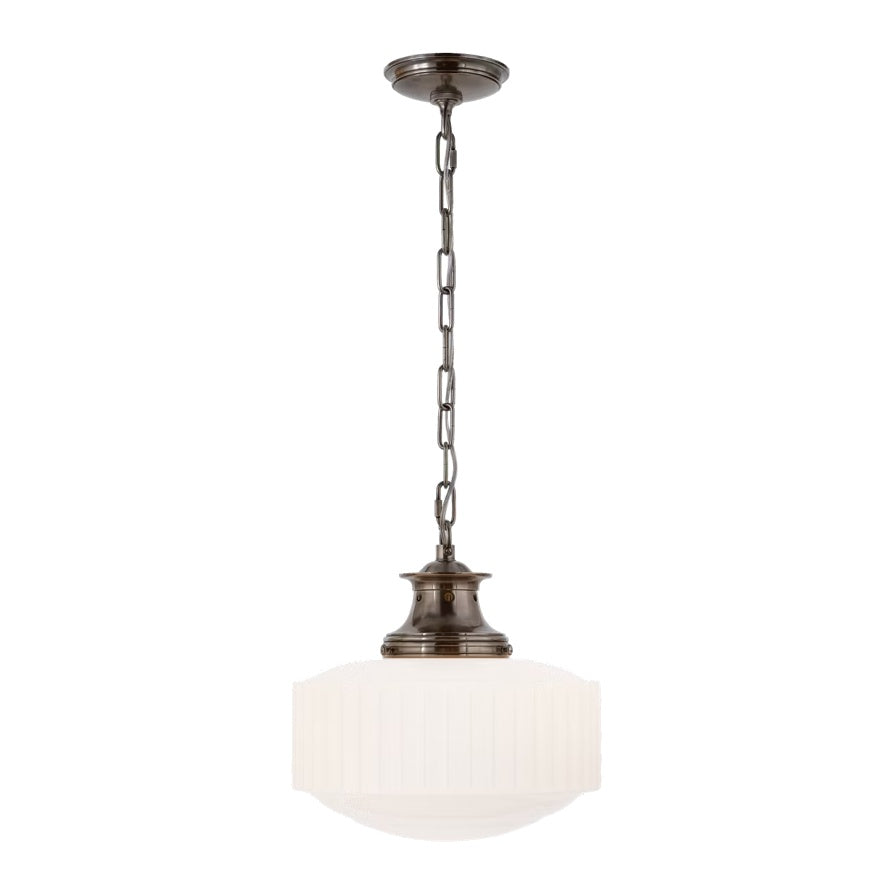 STORE FIXTURE - Milton Road Flush Mount - Antique Nickel LIGHTING - store fixture Visual Comfort - Signature
