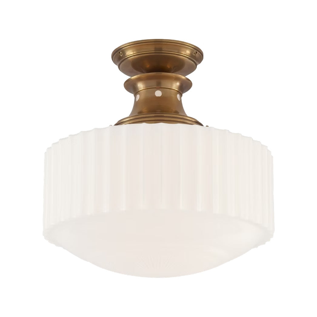 Milton Road Flush Mount LIGHTING - flush mount Visual Comfort - Signature Antique Brass