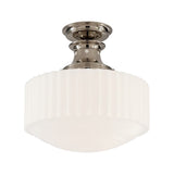 Milton Road Flush Mount LIGHTING - flush mount Visual Comfort - Signature Polished Nickel