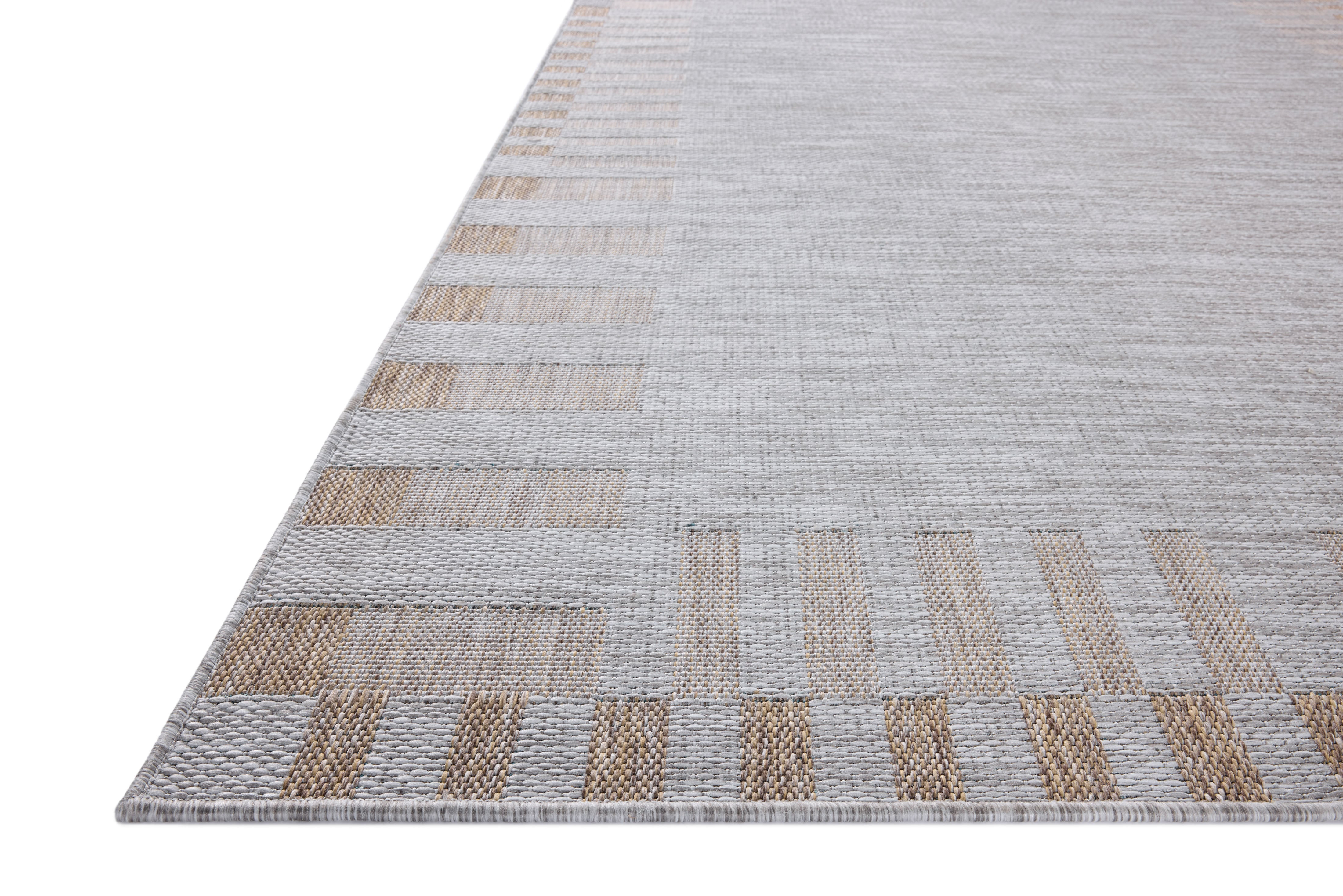 Amber Lewis x Loloi Topanga Silver / Natural Rug 5-Rugs - indoor/outdoor Loloi